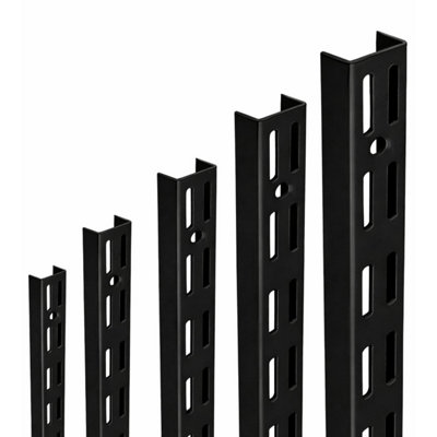 Black Twin Slot Upright x2 (1000mm)
