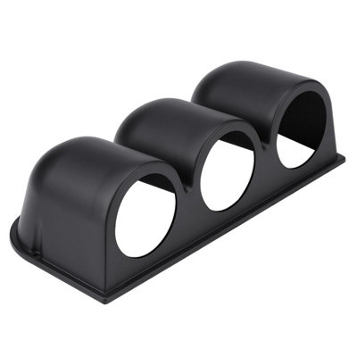 Black Universal 52mm Triple Dash Gauge Pod Holder with 3 Holes