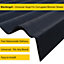 Black Universal BituVerge Gable End - Verge Trim  For Corrugated Bitumen Roofing Sheets -  Fits All Brands