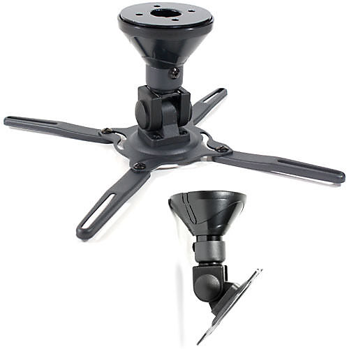 Black Universal Projector Ceiling Mount
