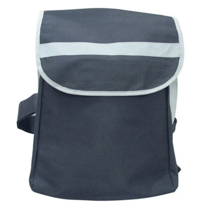 Black Universal Scooter Bag - Wide Hook and Loop Fastenings - Reflective Strip