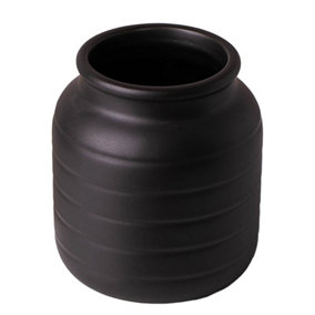Black Vase Planter 13 x 13 x 14cm