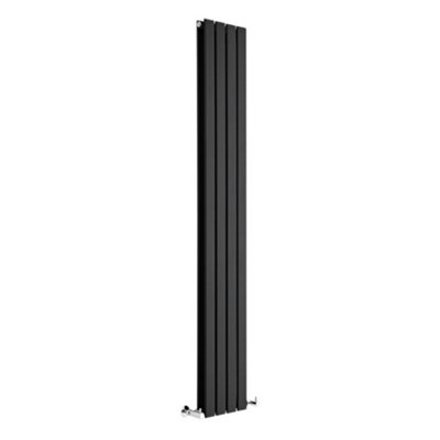 Black Vertical Double Panel Radiator 1780mm x 280mm