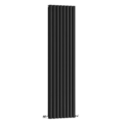 Black Vertical Double Panel Radiator 1780mm x 472mm