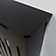 Black Vertical Line Design Radiator Cover - Large