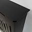 Black Vertical Line Design Radiator Cover - Medium