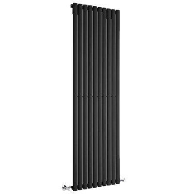Black Vertical Single Panel Radiator 1780mm x 590mm