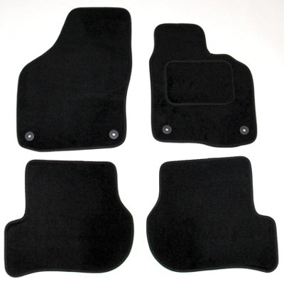 Black VW Scirocco Mk3/Golf MK6 2008-2017 Tailored Carpet Car Mat 4pc