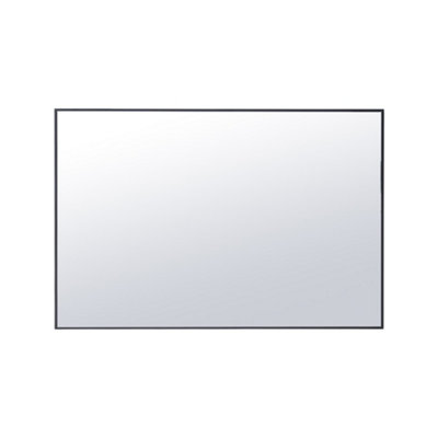 Black Wall Mounted Rectangle Bathroom Mirror Framed Mirror Vanity Mirror W600 x H400 mm