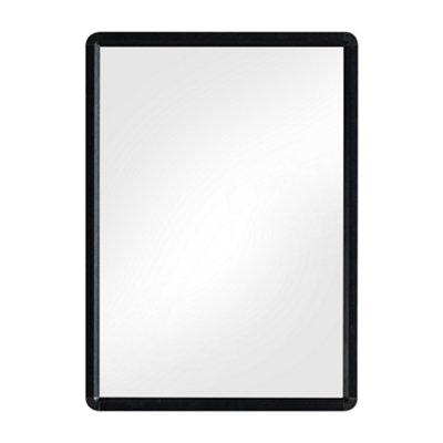 Black Wall Mounted Rectangle Framed Bathroom Mirror Vanity Mirror 500 mm x 700 mm