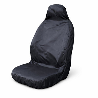 Black Waterproof Universal Car & Van Seat Cover Heavy Duty Seat Protector