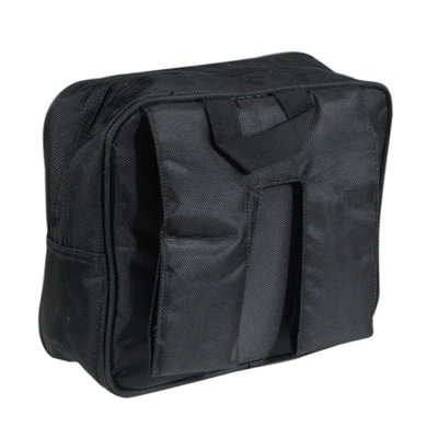 Black Wheelchair Shopping Bag - Two Storage Compartments - Mesh Side Pockets