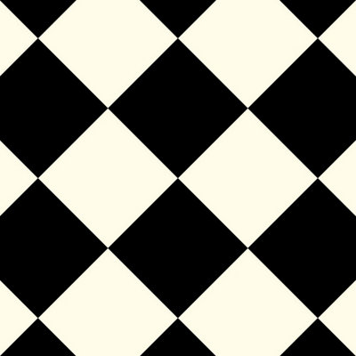 Black White Chequre Tile Effect Effect Anti Slip Vinyl Sheet Flooring For Kitchen Bathroom-2m(6'6") X 3m(9'9")-6m² - 5