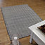 Black/White Classic Abstract Modern Handmade Easy to Clean Rug For Dining Room Bedroom LivingRoom-66 X 200cm (Runner)
