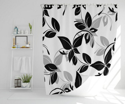 Black & White Floral (Shower Curtain) / Default Title Price Comparisons | Compare The Build