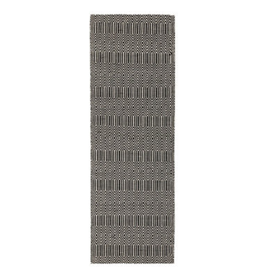 Black/White Geometric Handmade Modern Wool Easy To Clean Rug Dining Room Bedroom And Living Room-100cm X 150cm - 7
