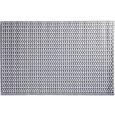 Black & White Geometric Outdoor Rug Camping Floor Mat Picnic Blanket