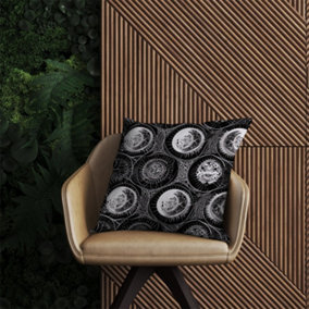 Black White Moon and Sun Outdoor Cushion 60cm x 60cm