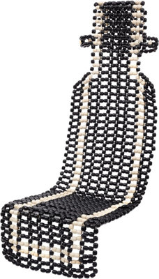 Dunelm Eliza Black Seat Pad Black - Indoor Cushions