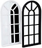 Black Window Style Mirror Living Room Decor Hallway Home Panel Wall Glass 70Cm Garden Modern