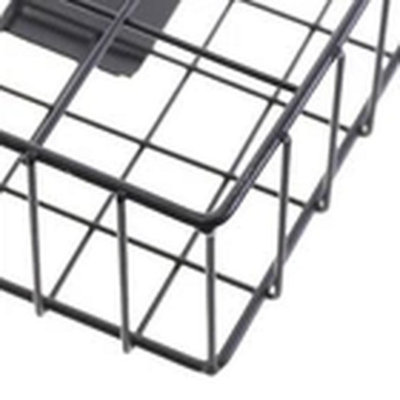 Black Wire Magazine Newspaper Basket Wall Mounted Post Storage Rack ...