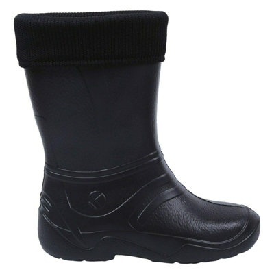Black Women s Ladies Wellies Lightweight EVA Wellington Boots Rain Boots Waterproof Durable Gardening Size 8 UK