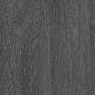 Black Wood Effect Vinyl Flooring For LivingRoom, Kitchen, 2.7mm Thick
