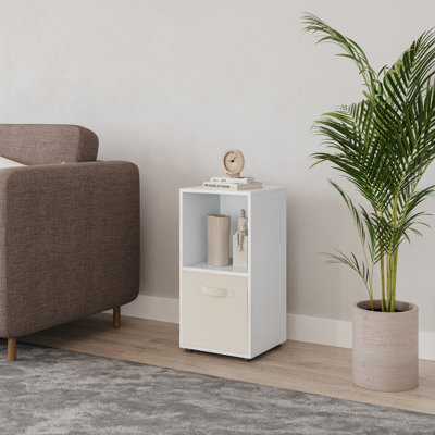 Black, Yellow - 2-Cube Shelving Unit With Inserts