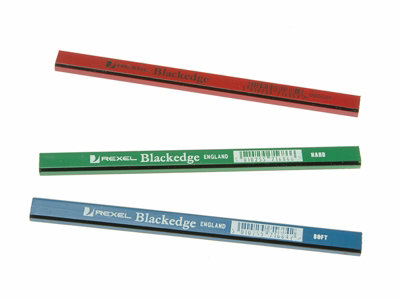 Blackedge 34326 Carpenter's Pencils - Assorted (Card 12) BLAA