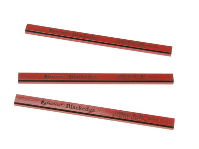 Blackedge 34330 Carpenter's Pencils - Red / Medium (Card 12) BLAR