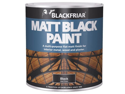 Blackfriar 125ml Matt Black Paint for Interior Use