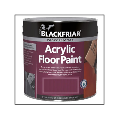 Blackfriar Acrylic Floor Paint - Hard Wearing - White - 5 Litre | DIY ...