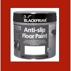 Blackfriar Anti-Slip Floor Paint - Tough and Durable - Tile Red - 5 Litre