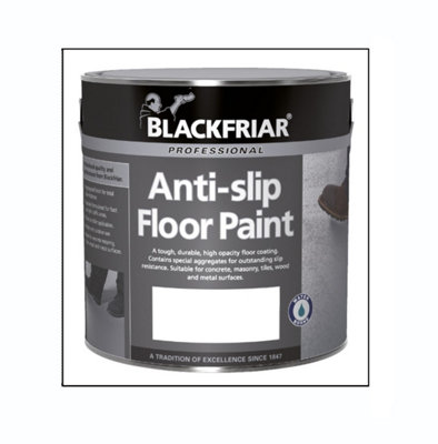 Blackfriar Anti-Slip Floor Paint - Tough and Durable - White - 2.5 Litre