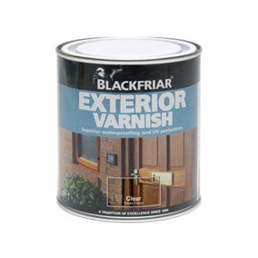 Blackfriar BF0090002F3 Exterior Varnish UV77 Clear Satin 250ml BKFEVS250