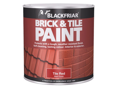 Blackfriar BF0160001E1 Brick & Tile Paint Matt Red 500ml BKFBTMR500