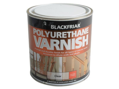 Blackfriar BF0230001D1 Polyurethane Varnish P99 Clear Gloss 1 litre BKFPCGV1L