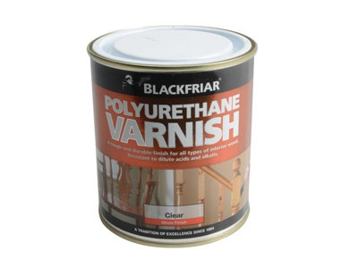 Blackfriar BF0230001E1 Polyurethane Varnish P99 Clear Gloss 500ml BKFPCGV500