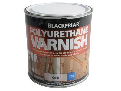 Blackfriar BF0230002D1 Polyurethane Varnish P100 Clear Satin 1 litre BKFPCSV1L