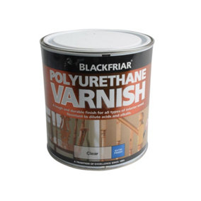 Blackfriar BF0230002D1 Polyurethane Varnish P100 Clear Satin 1 litre BKFPCSV1L