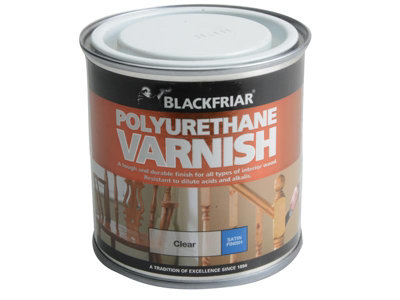 Blackfriar BF0230002F1 Polyurethane Varnish P100 Clear Satin 250ml BKFPCSV250