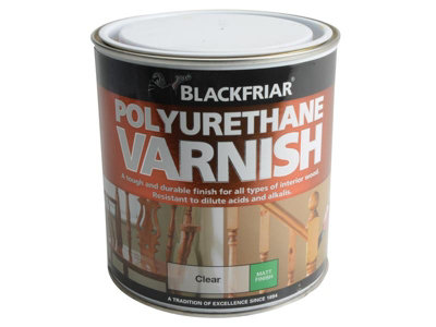 Blackfriar BF0230003D1 Polyurethane Varnish P101 Clear Matt 1 litre BKFPCMV1L