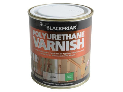 Blackfriar BF0230003E1 Polyurethane Varnish P101 Clear Matt 500ml BKFPCMV500