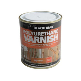 Blackfriar BF0250003E1 Polyurethane Varnish P40 Light Oak Gloss 500ml BKFPVGLO500