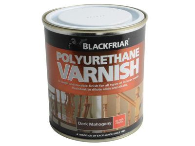 Blackfriar BF0250008E1 Polyurethane Varnish P65 Dark Mahogany Gloss 500ml BKFPVGDM500