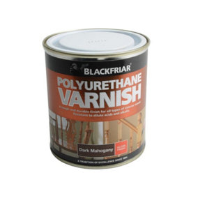 Blackfriar BF0250008E1 Polyurethane Varnish P65 Dark Mahogany Gloss 500ml BKFPVGDM500