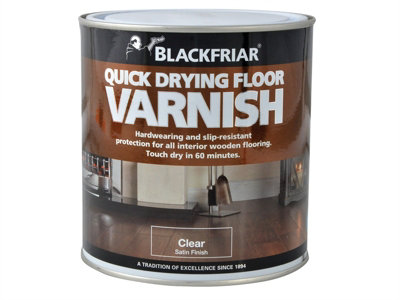 Blackfriar BF0270002D2 Duratough Floor Varnish Satin 1 litre BKFDTFVS1L