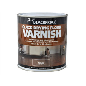 Blackfriar BF0270002D2 Duratough Floor Varnish Satin 1 litre BKFDTFVS1L