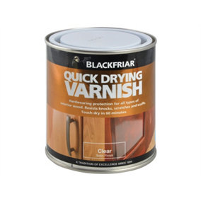 Blackfriar BF0270002F1 Quick Drying Duratough Interior Varnish Clear Satin 250ml BKFQDDVCS250