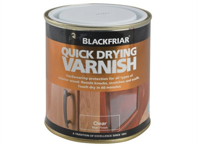 Blackfriar BF0270003F1 Quick Drying Duratough Interior Varnish Clear Matt 250ml BKFQDDVCM250